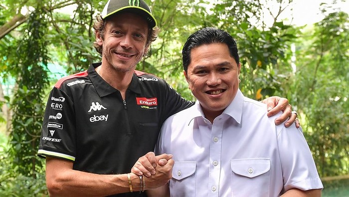 menpora erick thohir valentino rossi motogp menteri pemuda dan olahraga