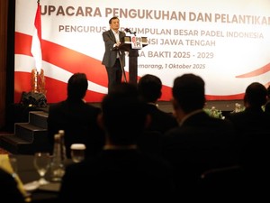 Ahmad Luthfi Didapuk sebagai Dewan Pelindung Perkumpulan Padel di Jateng