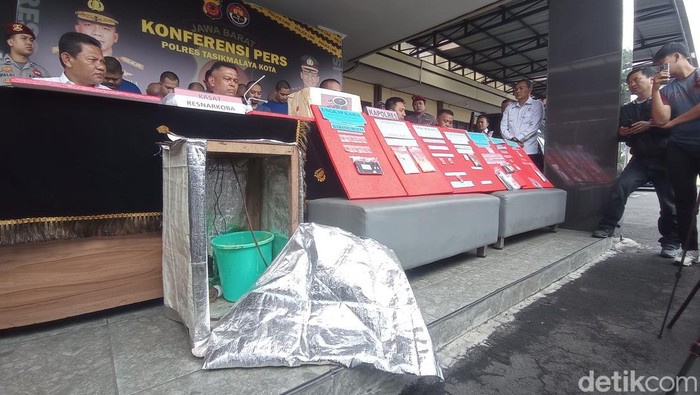 Polisi memaparkan pengungkapan kasus narkoba di Kota Tasikmalaya.