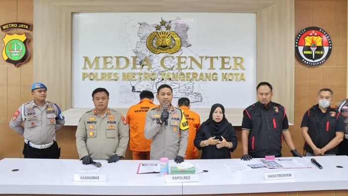 Polisi menetapkan 2 tersangka pembunuhan seorang wanita berinisial AN (27) asal Jawa Barat yang ditemukan tewas di salah satu hotel di Kota Tangerang, Banten. (dok. ist)