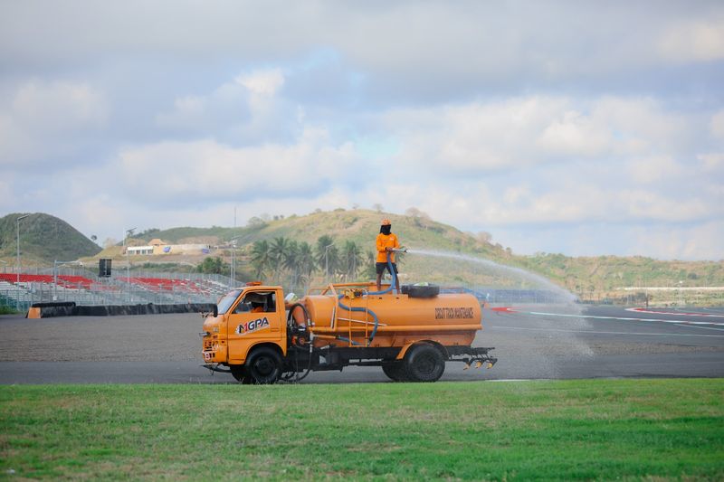 Rumput Hijau di Sirkuit Mandalika