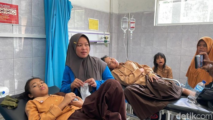Siswa yang keracunan MBG di Cigugur Pangandaran