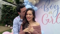 Raut wajah bahagia keduanya menanti anak perempuannya. Foto: dok instagram Steffi Zamora dan Nino Fernandez
