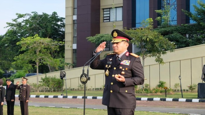 Upacara peringatan Hari Kesaktian Pancasila di Polda Riau dipimpin Kapolda Irjen Herry Heryawan, Rabu (1/10/2025).