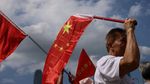 Warga Pro-Tiongkok Rayakan Hari Nasional ke-76 di Hong Kong