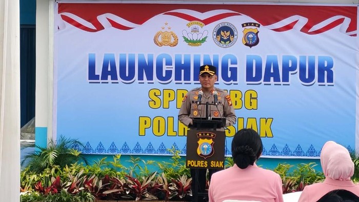 Dapur SPPG Polres Siak beroperasi dan distribusikan MBG ke 384 siswa penerima manfaat, Kamis (2/10/2025).