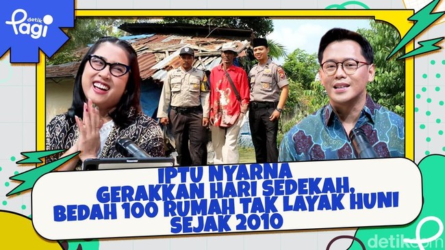 Video: Iptu Nyarna Gerakkan Hari Sedekah, Bedah 100 Rumah Tak Layak Huni Sejak 2010