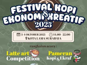 Festival Kopi dan Ekraf Jatim 2025 Digelar Hari Ini di Kota Lama Surabaya