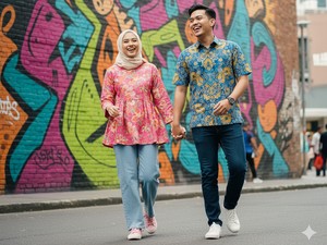 12 Prompt AI Foto Pasangan untuk Hari Batik Nasional 2025