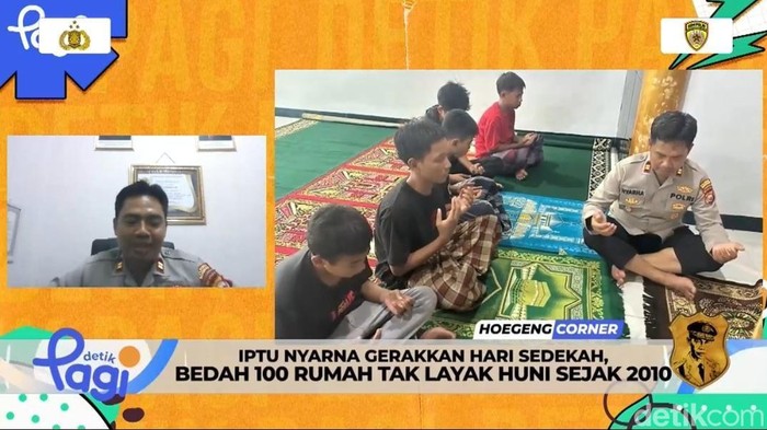 Iptu Nyarna dalam program Hoegeng Corner detikPagi