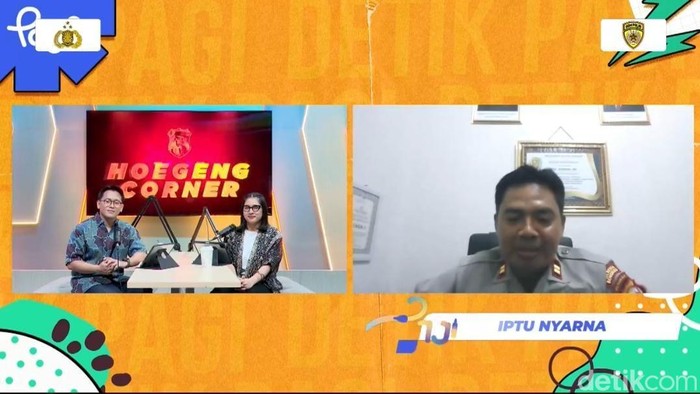 Iptu Nyarna dalam program Hoegeng Corner detikPagi