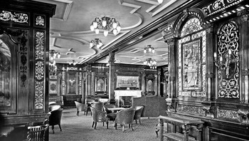 Ruang Merokok di Atas Kapal Titanic Foto: Boredpanda