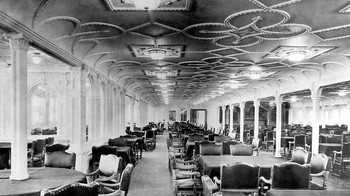 Ruang Makan Mewah untuk Penumpang Kelas Utama Foto: Boredpanda