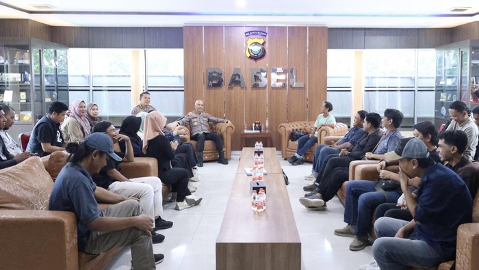 Kapolda Irjen Hendro Pandowo saat bertemu dengan jurnalis.