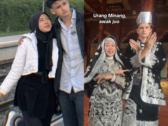 Kisah cinta pasangan beda negara, bule asal Belanda ini menikah dengan wanita Minang mendadak viral di media sosial. Pasangan Qifa Rahmadhany dan Chris Van Maarseveen.