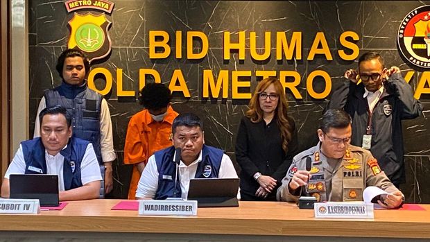 Konferensi pers Polda Metro Jaya soal 'Bjorka' (Wildan/detikcom)