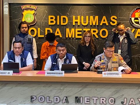 Konferensi pers Polda Metro Jaya soal 'Bjorka' (Wildan/detikcom)