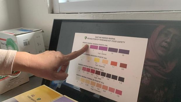 Melihat rapid test ke menu MBG yang disediakan di SPPG Polri (Taufiq/detikcom)