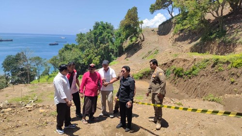 Pansus Tata Ruang, Aset dan Perizinan DPRD Bali menyidak dua lokasi pembangunan resor di Karangasem, Rabu (2/10/2025).