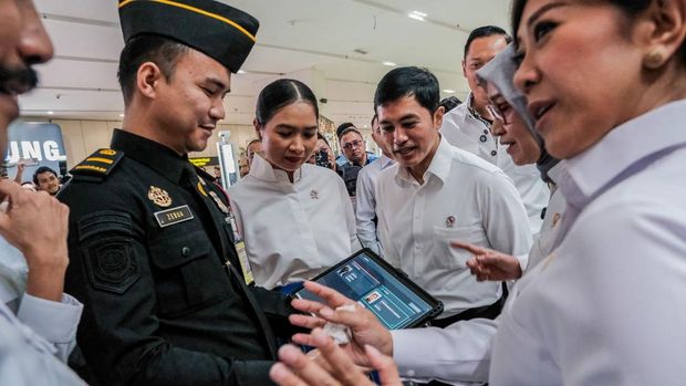 Peluncuran aplikasi All Indonesia di Bandara Soekarno Hatta, Rabu (1/10/2025).