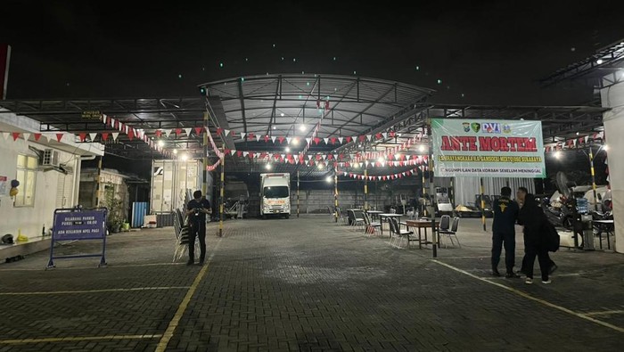 Suasana posko Post Morthem dan Anthe Morthem di RS Bhayangkara Surabaya