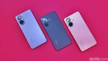 Pre-order Vivo V60 Lite dibuka mulai hari ini hingga 8 Oktober 2025. Harga resmi di Indonesia: V60 Lite 4G 8/128GB: Rp 3.599.000 (eksklusif online) V60 Lite 4G 8/256GB: Rp 3.999.000 V60 Lite 5G 8/256GB: Rp 4.999.000 V60 Lite 5G 12/512GB: Rp 5.999.000 Foto: Adi Fida Rahman/detikINET