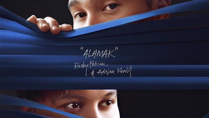 Foto: Cover singel terbaru Rizky Febian dan Adrian Khalif bertajuk Alamak. (dok. Instagram @rizkyfbian).