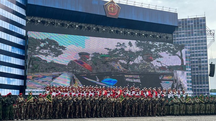 Gladi bersih HUT ke-80 TNI di Monas
