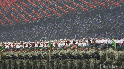Gladi Bersih HUT ke-80 TNI, Monas Jadi Panggung Parade Pasukan-Alutsista