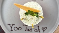 Kue bertuliskan, Happy Birthday Yoo Tae Oh. Foto: Instagram @heavenbin83