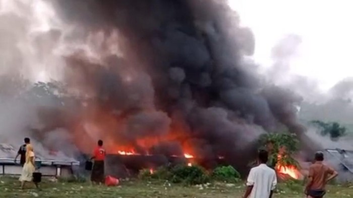 Kebakaran gudang tembakau Pamekasan