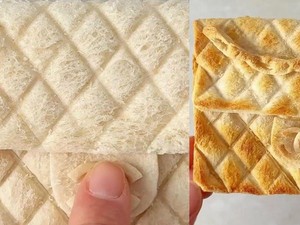 Keren! Food Vlogger Ini Bikin Replika Tas Chanel dari Roti Panggang