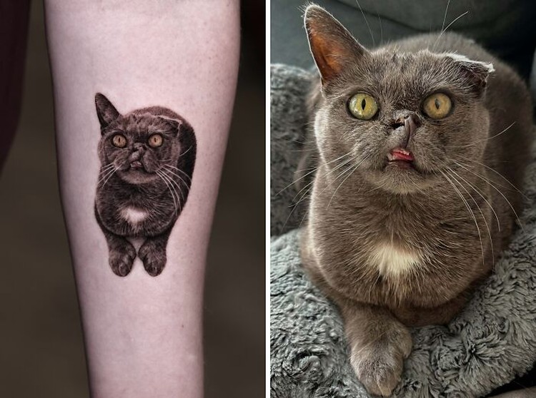 Seniman tato Yeono memiliki kemampuan yang luar biasa untuk urusan hyper-realistic tato hewan peliharaan. Berikut ini beberapa contohnya.