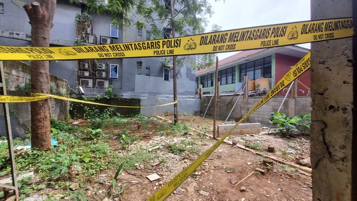 Lahan kosong TKP penemuan mayat terapis wanita di Jaksel (Taufiq/detikcom)