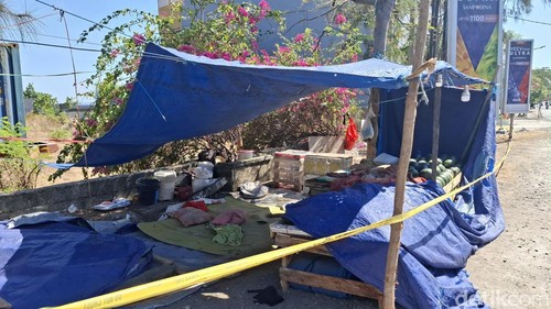 Lokasi penikaman mertua dan menantu di Jalan Timor Raya, Kelurahan/Kecamatan Kelapa Lima, Kota Kupang, NTT, Jumat (3/10/2025). (Yufengki Bria/detikBali).