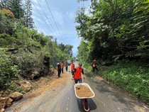 Longsor di Pagar Alam Tutupi Sempat Badan Jalan, Sudah Bisa Dilalui