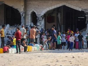 Pasokan Air Kembali Masuk Gaza Tengah Usai Terputus 9 Bulan Diserang Israel