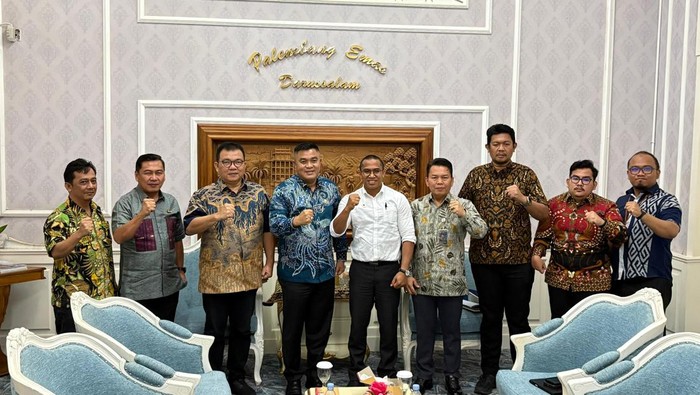 Sekda Kota Palembang Aprizal kunjungan staf ahli Kementerian HAM, Yosef Sampurna Nggarang