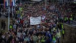 Potret Gelombang Protes Anti-Pemerintah Terus Berlanjut di Serbia