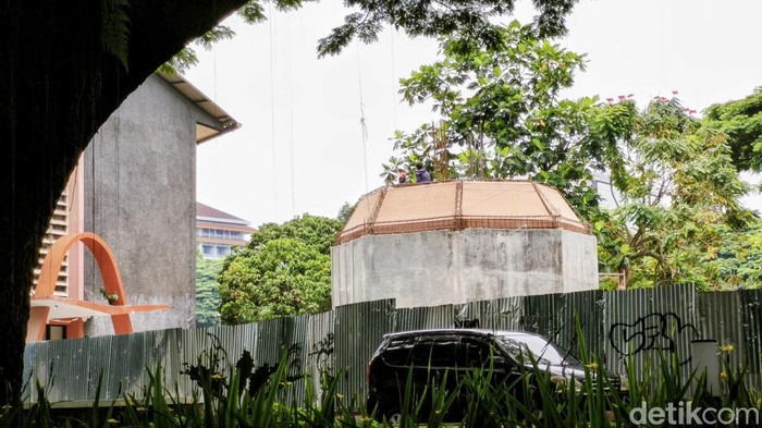 Progres pembangunan Monumen Plaza Bung Karno