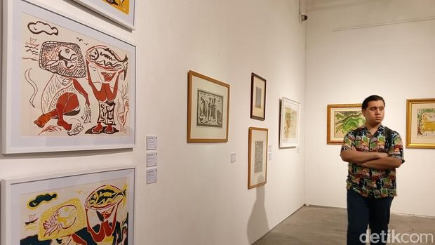 SBY Buka Pameran Seni 'Panen Raya' di Art:1 New Museum, pada Kamis malam (2/10).