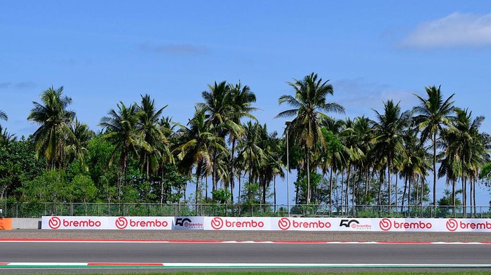 LOMBOK, INDONESIA - OCTOBER 02: Track details ahead of the MotoGP of Indonesia at Pertamina Mandalika Circuit on October 02, 2025 in Lombok, Indonesia. (Photo by Gold & Goose Photography/Getty Images)