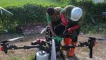 Sawah di Banten Disemprot Drone, Petani Tinggal Duduk Manis