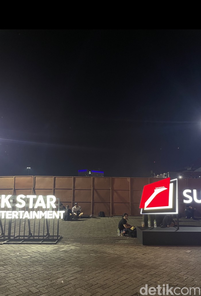 Penampakan venue konser The Smashing Pumpkins.