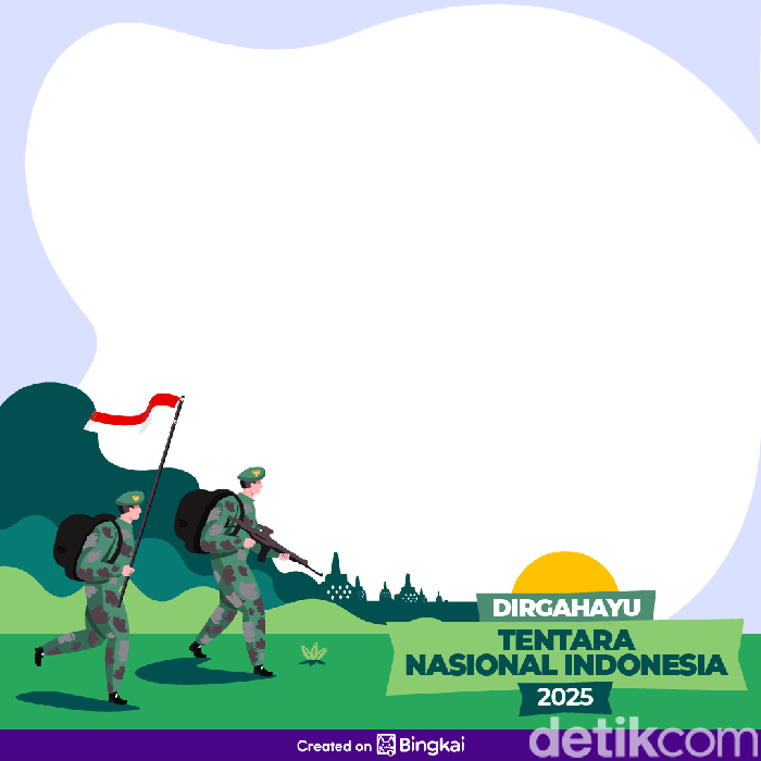 Twibbon HUT ke-80 TNI 2025