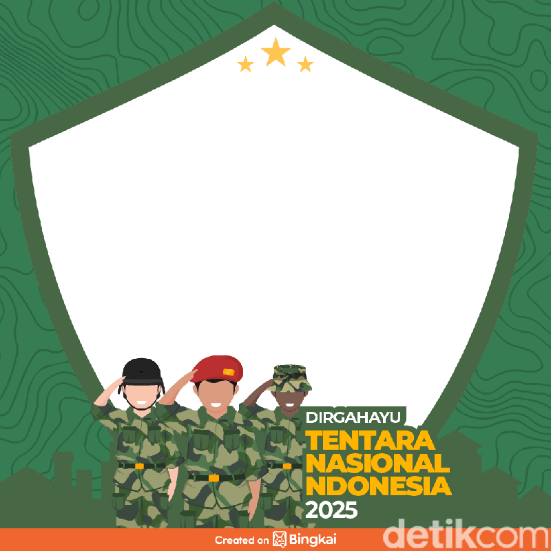 Twibbon HUT ke-80 TNI 2025