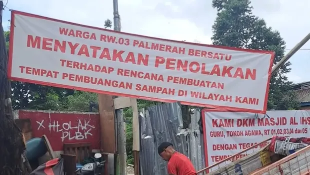 Warga di RW 03, Palmerah, Jakarta Barat, menolak rencana pembuatan tempat pembuangan sampah (TPS) karena menimbulkan bau yang mengganggu. (ANTARA/HO-Dok Pribadi)