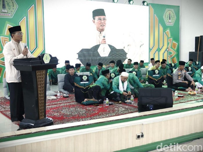 Bupati Ciamis Herdiat saat sambutan dalam pelantikan pengurus serta koordinator Hamida