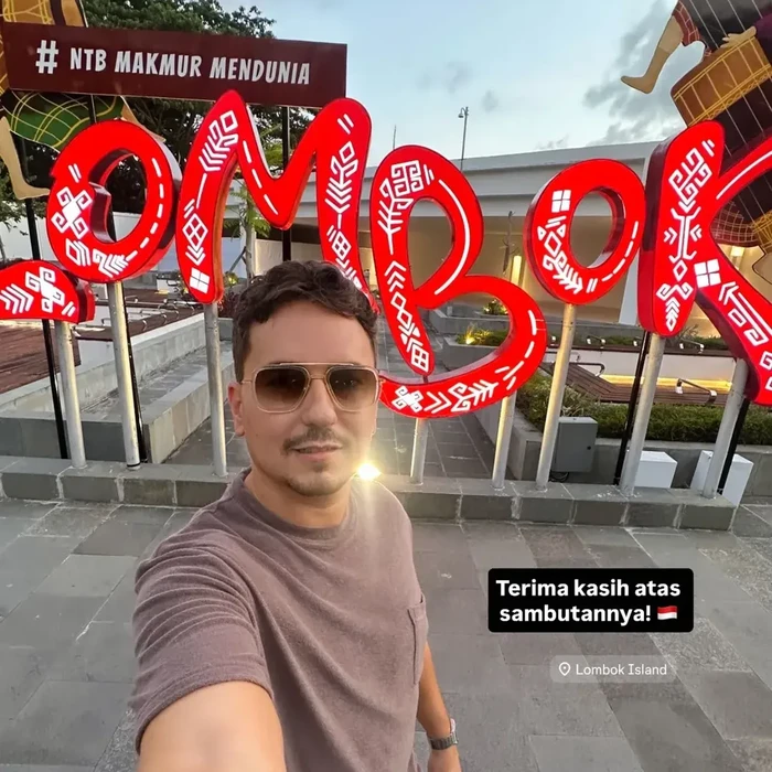 Jorge Lorenzo telah sampai di Lombok