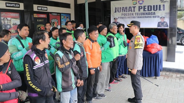 Kapolres Tangerang silaturahmi dengan ojol